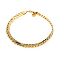 Flat link bracelet