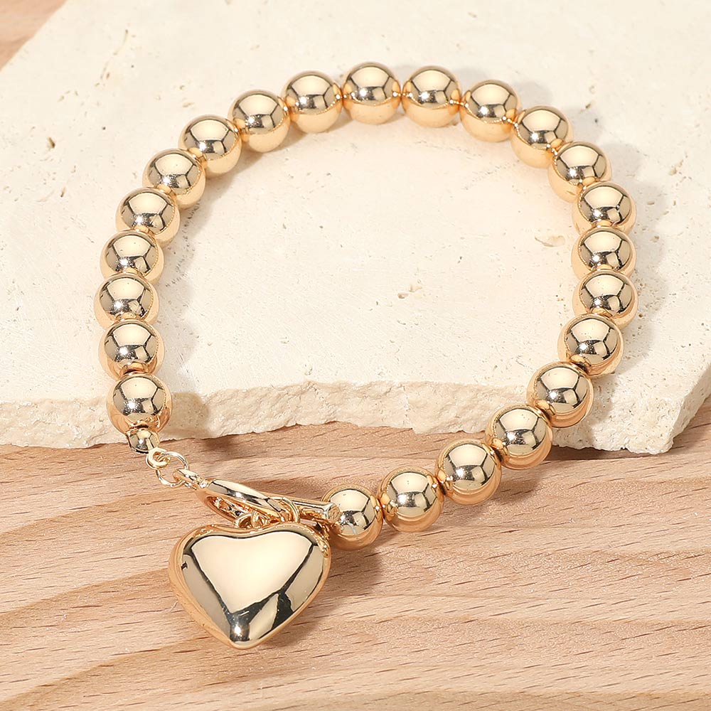 Chunky heart bracelet