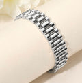 Silver watch link bracelet 1032
