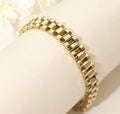 Gold watch link bracelet 1033