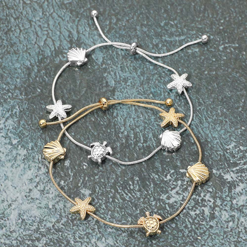 Coastal metal bracelet